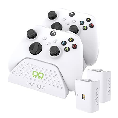 Venom Base de carga doble con 2 paquetes de bater&iacute;as recargables - blanco (Xbox Series X y S/Xbox One)