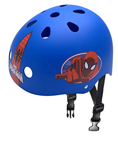Stamp SM250102 Spiderman casco de Skateboard para ni&ntilde;o, talla 54-60 cm, azul
