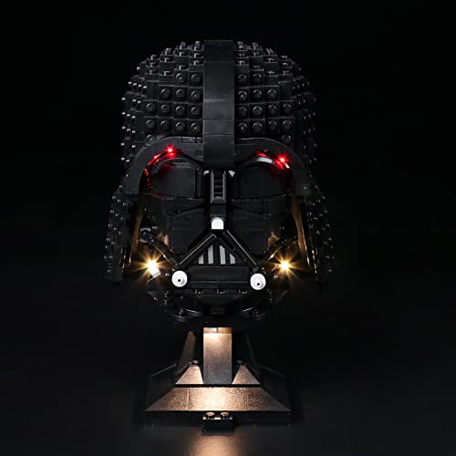 Kit de IluminacióN Led para Lego Darth Vader (No Incluye Modelos Lego),Decoración Conjunto de Luces para Lego 75304 Star Wars Casco de Darth Vader,Creativo DIY Regalo(Versión Estándar)