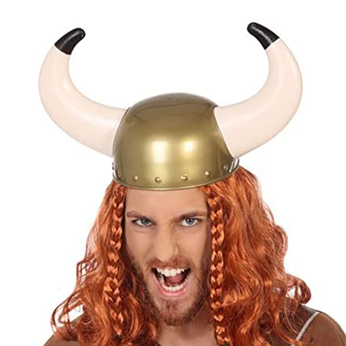 ATOSA casco con cuernos pvc vikingo