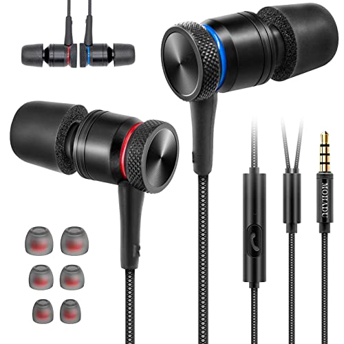 MOHADU Auriculares In Ear Magn&eacute;ticos con Cable Resistente al Sudor, Micr&oacute;fono y Aislamiento de Ruido, para Xiaomi,Huawei,Samsung,LG etc Dispositivos de 3,5 mm