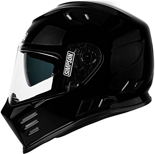 The Simpsons GLOSSBLACKMH Casco Simpson Venom 58-M, Hombre, Metal Negro, Medium