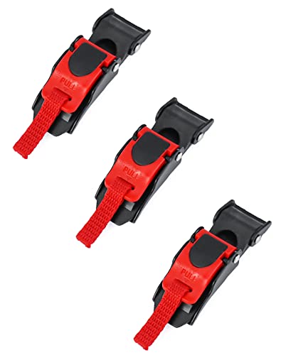 QWORK&reg; 3 Pzs Hebillas de Casco de Moto Bicicleta, Correa de Barbilla de Liberaci&oacute;n R&aacute;pida con Clip