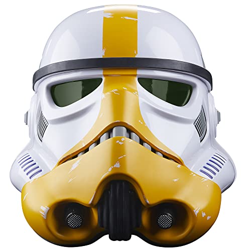 Star Wars The Black Series - The Mandalorian - Artillery Stormtrooper - Casco electr&oacute;nico Premium - Art&iacute;culo de colecci&oacute;n para Juego de rol - Edad: 14+, F55485L0