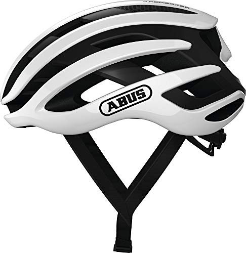 ABUS AirBreaker - Casco de bicicleta contrarreloj de alta gama para ciclismo deportivo profesional - Unisex, para hombre y mujer - Blanco, talla M