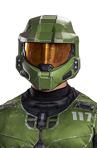 Disguise Master Chief Full Helmet M&aacute;scara de Disfraz, Red, XXL Unisex Adulto