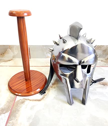 Vimal Nautical Casco medieval Maximus Decimus Armadura Gladiator Movie Helmet Knight Roman Spartan Tamaño 69 cm