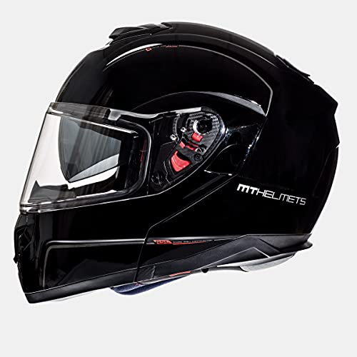 MT HELMETS ATOM SV SOLID GLOSS BLACK