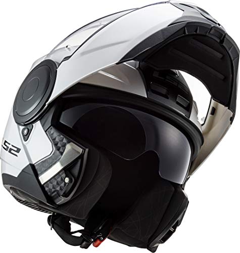 LS2, Casco modular de moto, Scope blanco, L