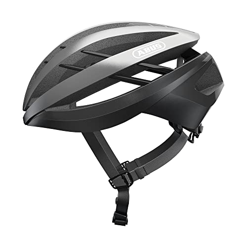 ABUS Aventor - Casco de bicicleta muy bien ventilado para ciclismo deportivo profesional - Unisex, para hombre y mujer - Gris Oscuro, talla S