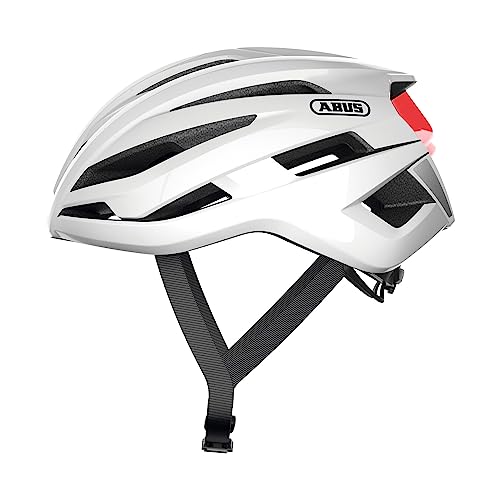 ABUS StormChaser - Casco de bicicleta ligero y cómodo para ciclismo deportivo profesional - Para hombre y mujer - Blanco, talla S