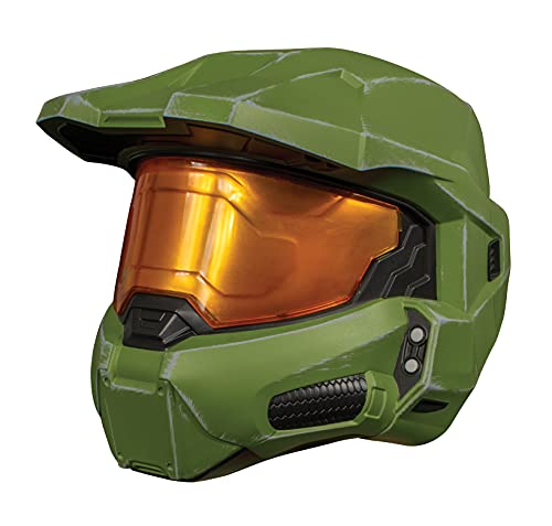 Disguise Casco Master Chief Ni&ntilde;o Halo, Disfraz Militar Ni&ntilde;o en Talla &Uacute;nica