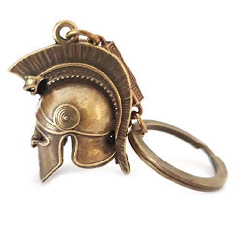 IconsGr Llavero con casco de batalla de soldado espartano antiguo
