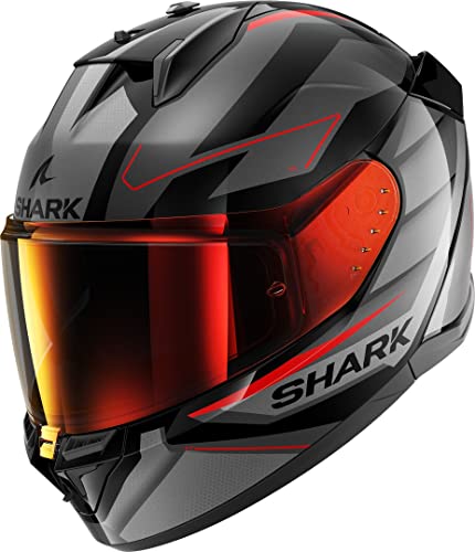 SHARK, Casco Integral Moto D-SKWAL 3 SIZLER Black Anthracite Red KAR, L