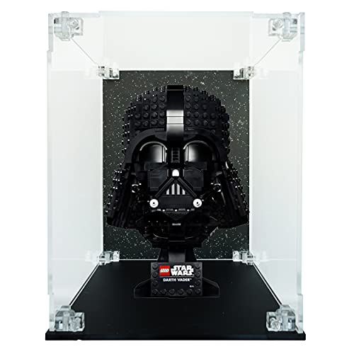 Teca de plexiglás – Arca Lite® | Compatible con casco Darth Vader Lego (75304) (Teca con fondo)