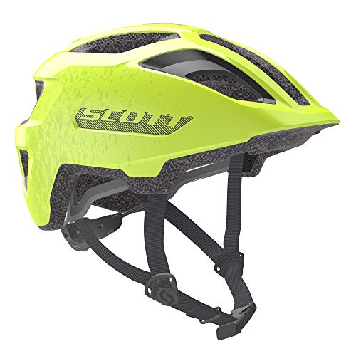 Scott 275232 - Casco de Bicicleta Unisex para niño, Color Amarillo Fluorescente, Talla 1