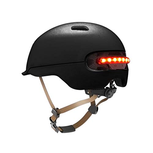 Urben Life Casco Bicicleta con luz LED para XIAOMI M365, Patín Eléctrico Scooter Coche Eléctrico Cascos Inteligentes para Montar Casco Clásico para Bicicleta/Skate/Multideporte