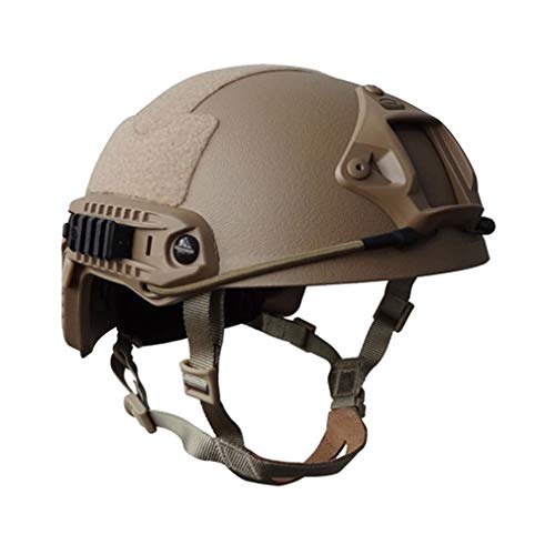 LOOGU Fast MH - Casco de protecci&oacute;n con rieles laterales para paintball y ocio, t&aacute;ctico
