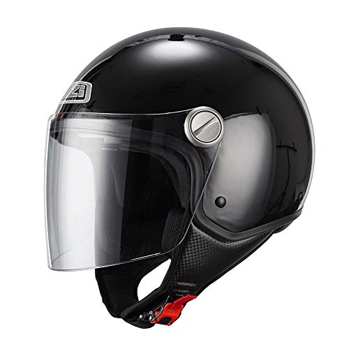 NZI 150263G003 Capital Visor Black, Casco de Moto, Talla S, Adultos Unisex, Negro, 55-56