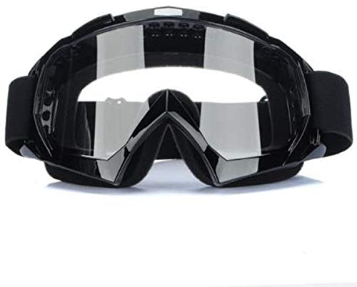 Binnan Gafas de Motocross, UV Protecci&oacute;n, Gafas a Prueba de Viento, Gafas Protectoras Antifaz Ajustable para Motocross Moto Ciclismo, Negro