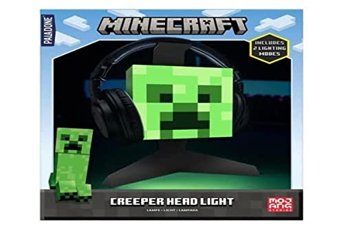 Paladone, L&aacute;mpara/Soporte para cascos de Minecraft