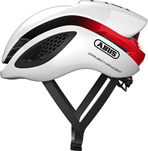 ABUS GameChanger - Casco de ciclismo contrarreloj aerodin&aacute;mico con ventilaci&oacute;n &oacute;ptima - Para hombre y mujer - Blanco, talla M