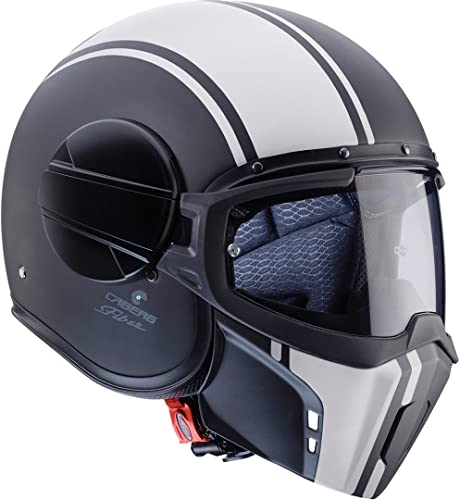 Caberg Casco Jet Ghost Legend Matt Black/White XL