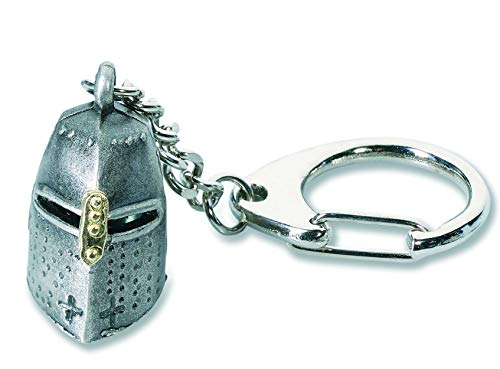 impexit - Llavero de metal para casco medieval (tamaño grande, 9/2/2 cm)