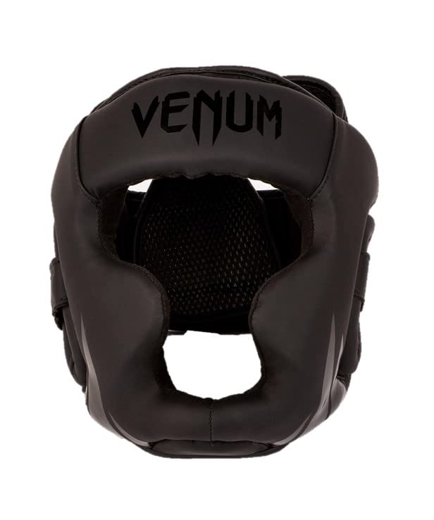 Venum Casco de Boxeo Challenger, Unisex para j&oacute;venes, Negro/Negro, Large/Extra-Large