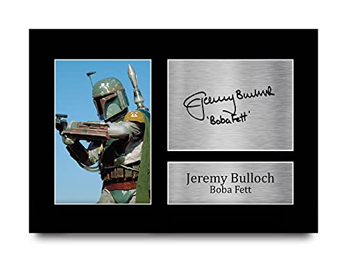 HWC Trading Jeremy Bulloch A4 Sin Marco Regalo De Visualizaci&oacute;n De Fotos De Impresi&oacute;n De Imagen Impresa Aut&oacute;grafo Firmado Por Star Wars Boba Fett Los Aficionados Al Cine