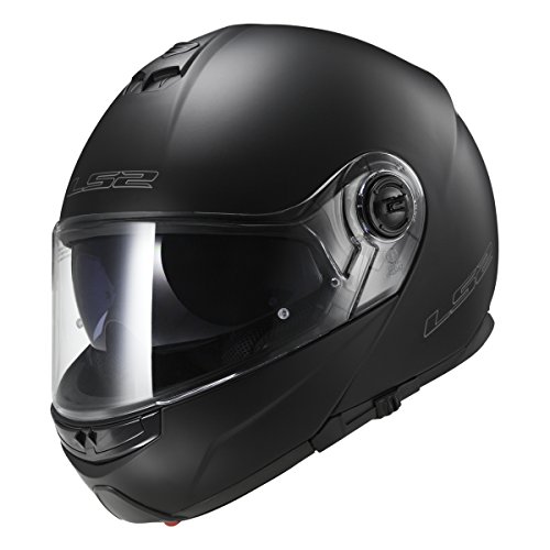 LS2, casco modular de moto, Strobe, negro mate, M