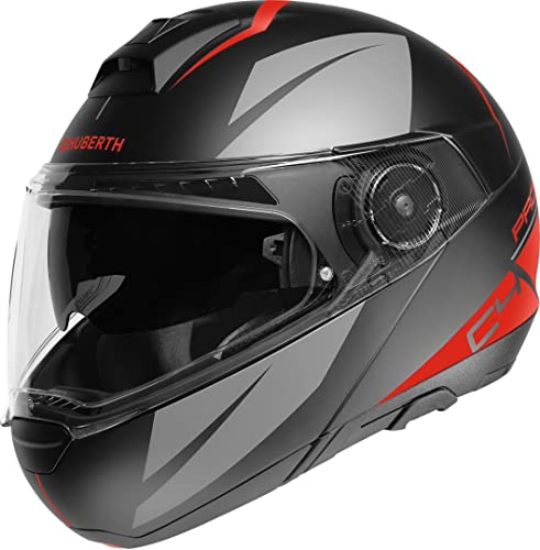 Schuberth 4549253360 C4 Pro &ndash; Casco para Moto Unisex &ndash; Adulto, Rojo (Merak Red), 53 (XS), 1 Pieza