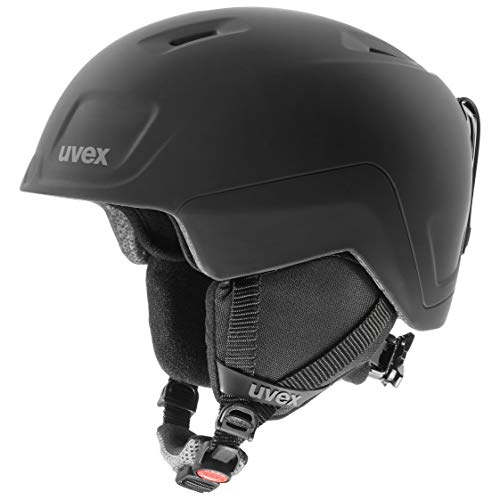 uvex heyya pro, casco de esquí infantil ligero, ajuste de talla individualizado, ventilación optimizada, black matt, 54-58 cm