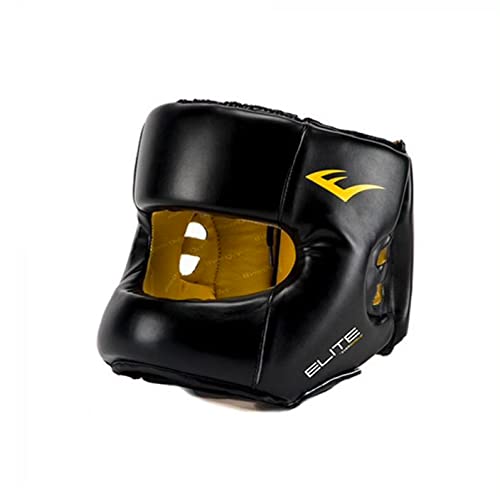 Everlast Elite Rtl Casco De Boxeo Unisex para Adultos, Negro, L-XL