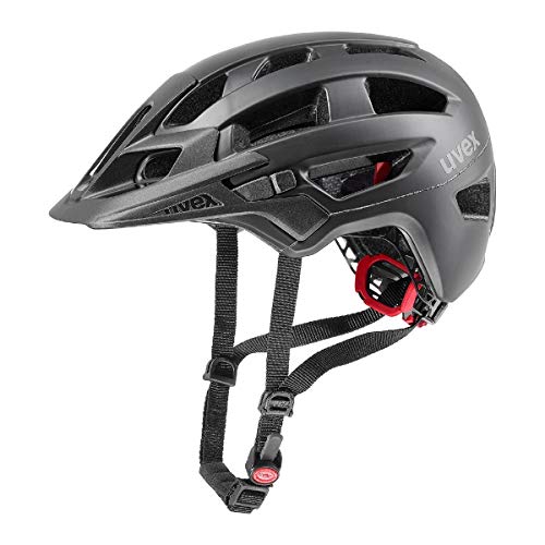 uvex finale 2.0, casco MTB seguro unisex, ajuste de talla individualizado, luz LED opcional, black matt, 56-60 cm