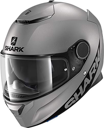 SHARK, Spartan - Casco de moto (gris antracita mate, talla S)