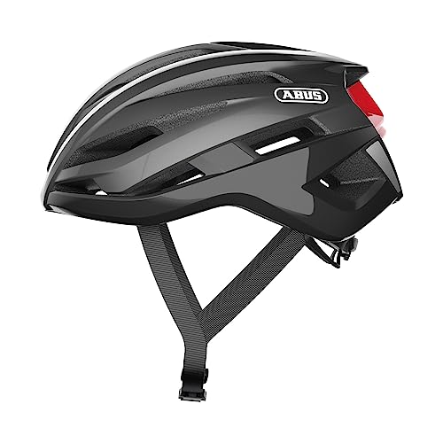 ABUS StormChaser - Casco de bicicleta ligero y cómodo para ciclismo deportivo profesional - Para hombre y mujer - Gris Oscuro, talla L