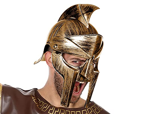 Atosa-58329 Casco Gladiador Romano, Color Dorado (58329)