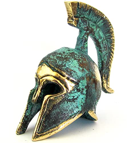 Museo de Bronce Griego Antiguo Réplica del Casco de Oficial Espartano (387)
