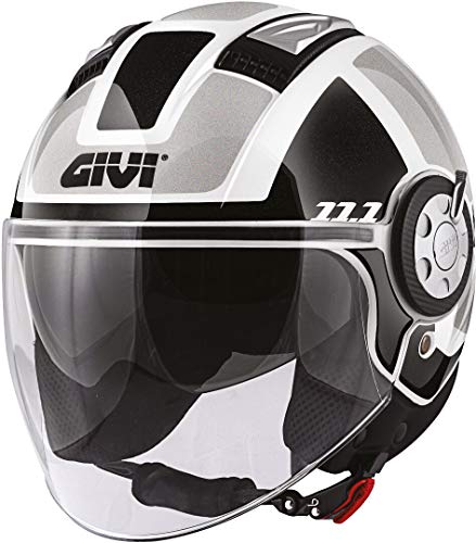 GIVI Casco HPS 11.1 Air Jet-R Graphic Class Blanco/Negro/Plata Talla 60/L