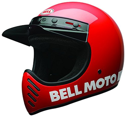 Bell Moto-3 Cascos, Hombre, Classic Red, S