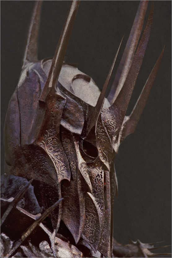 Posterlounge Casco de Sauron Cuadro de metacrilato Cuadros decoración para Cualquier habitación 60 x 90 cm El Señor de los Anillos Decoración Pared