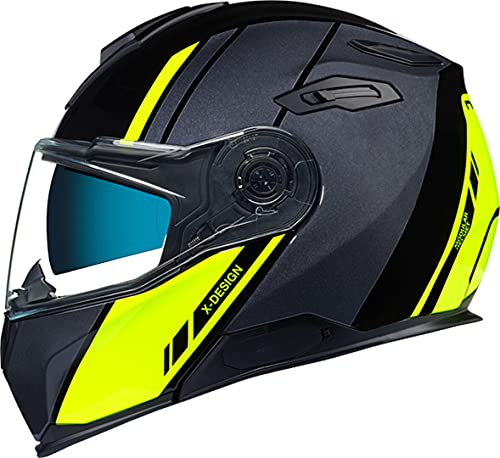 Nexx X.Vilitur Hi-Viz casco (Black/Yellow,XL (61/62))