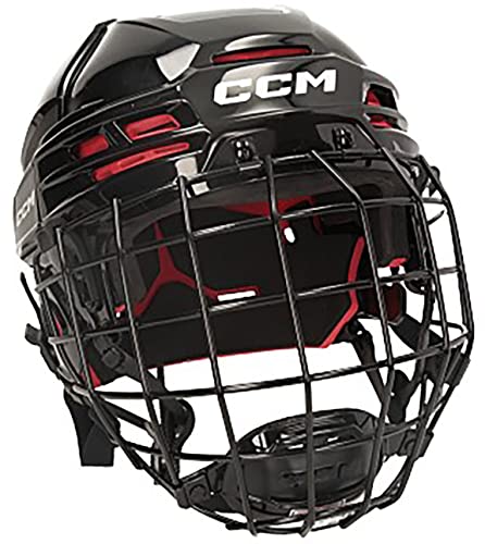 CCM Tacks 70 - Casco Combo Senior, talla S, color negro