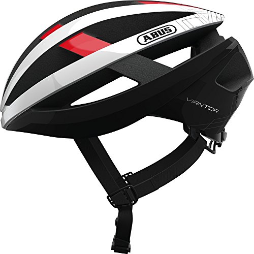 ABUS Viantor - Casco de ciclismo deportivo para principiantes - Para hombre y mujer - Rojo, talla M