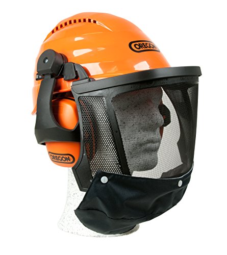 Oregon Waipoua Casco Profesional de Seguridad para Motosierra con Orejeras y Protector Facial, Equipamiento de Seguridad para Trabajar