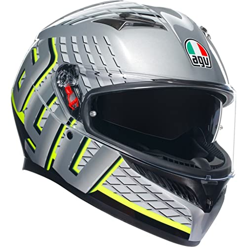AGV Casco K3 E2206 MPLK Fortify Grey / BlackK/Yellow Fluo XS