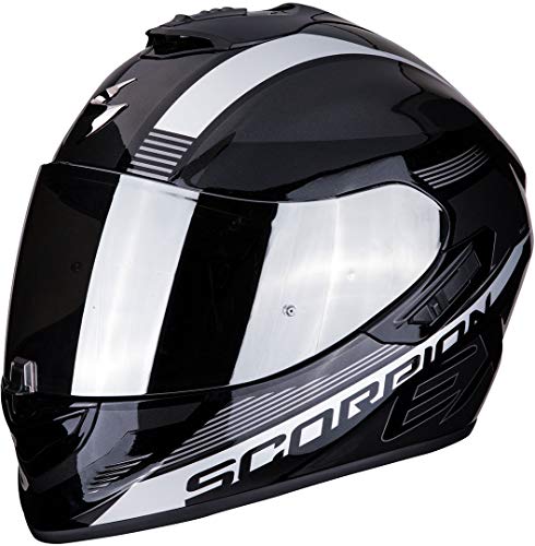 Casco de moto Scorpion EXO-1400 AIR FREE Metal black-Silver, Negro/Gris, M