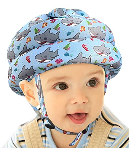 Casco Bebe Golpes I Protector de Cabeza Ajustable Casco de Seguridad Ni&ntilde;os de 1 a 2 a&ntilde;o Bebe de 6 a 24 Meses