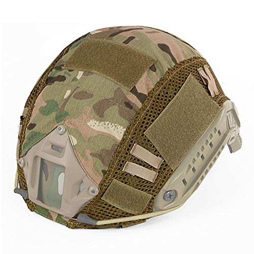 SUNRIS Casco de camuflaje para casco táctico militar MH/PJ/BJ tipo casco rápido Airsoft paintball caza tiro equipo